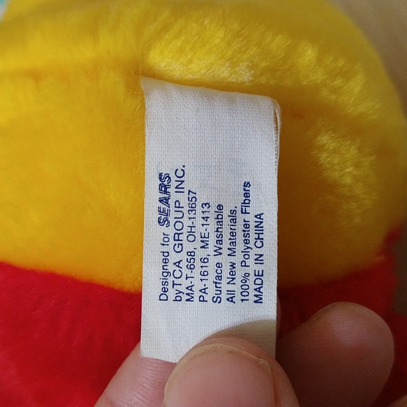 Vintage 1991 Sears Disney Winnie the Pooh Plush Stuffed Animal - Picture 4 of 4